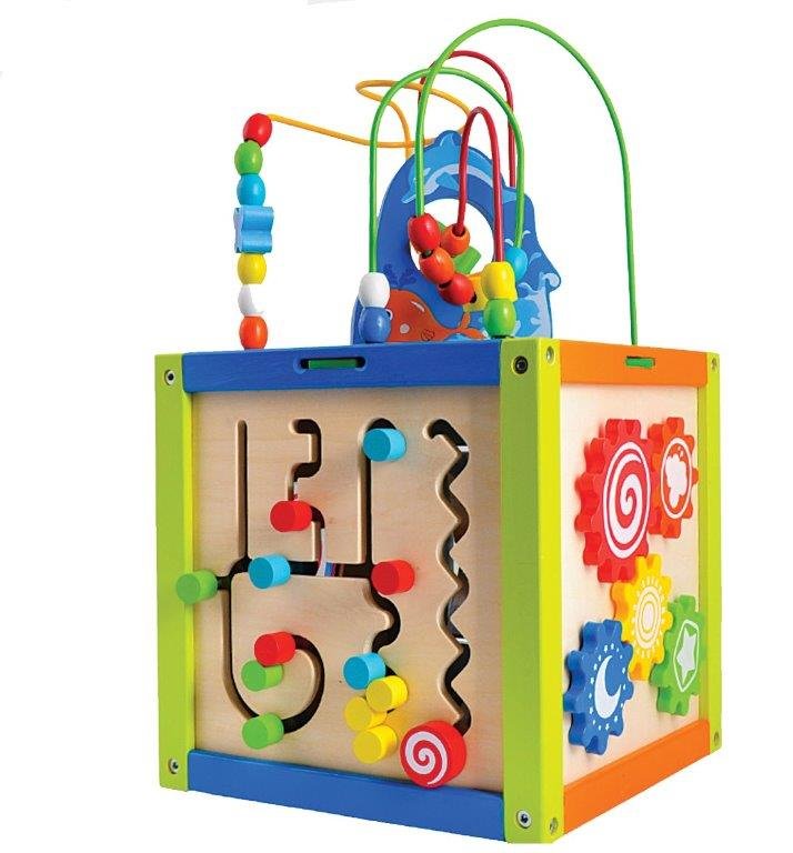 Wooden activity cube argos deals