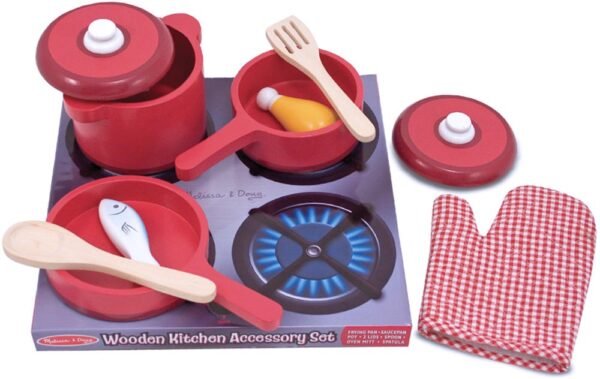 Melissa & Doug Wooden Kitchen Accessory Set ( 3+ years old) - Image 2